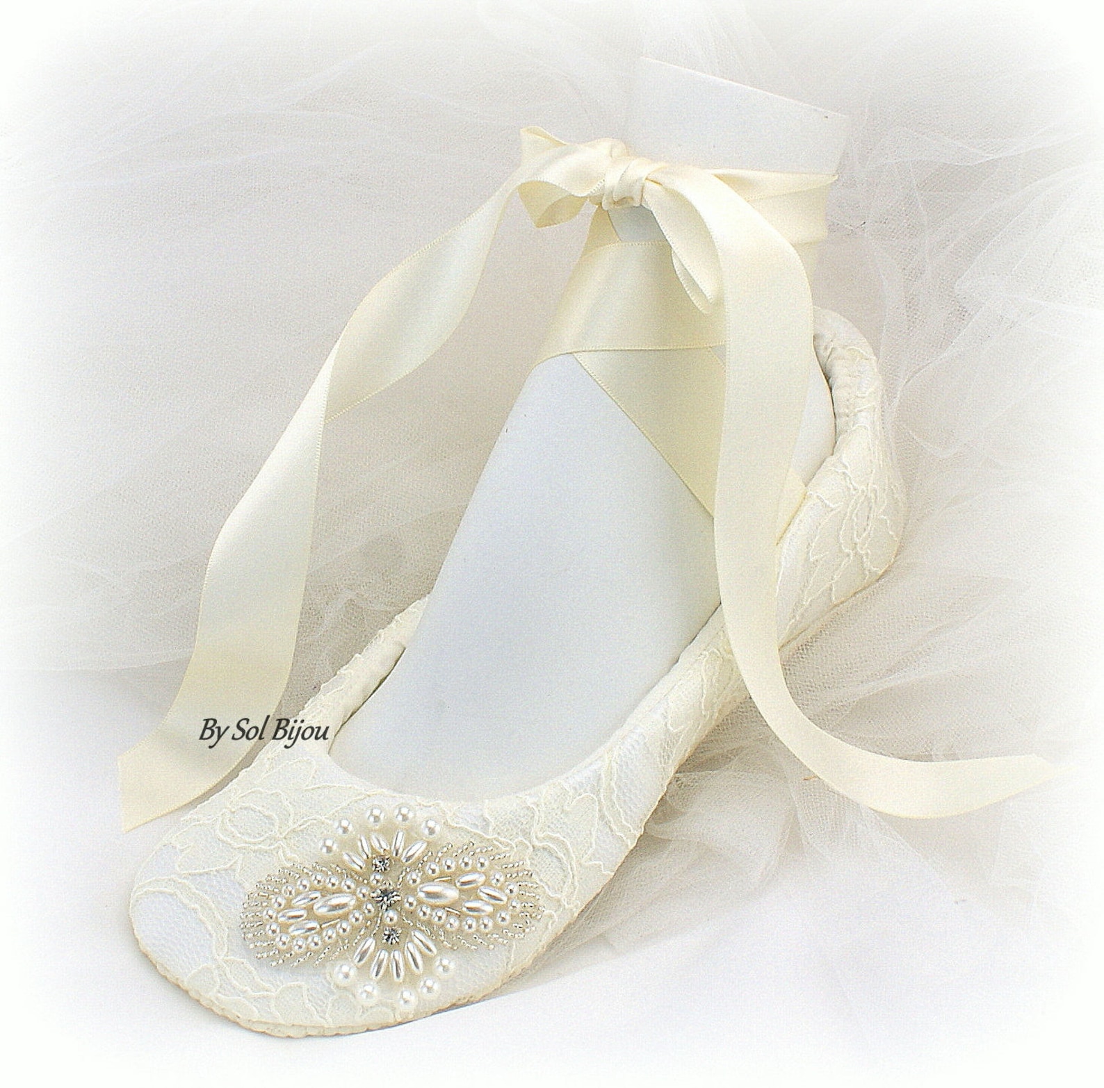 ivory beaded wedding flats shoes ballet flats wedding shoes with pearls ballet slippers lace ballet flats vintage elegant shoes