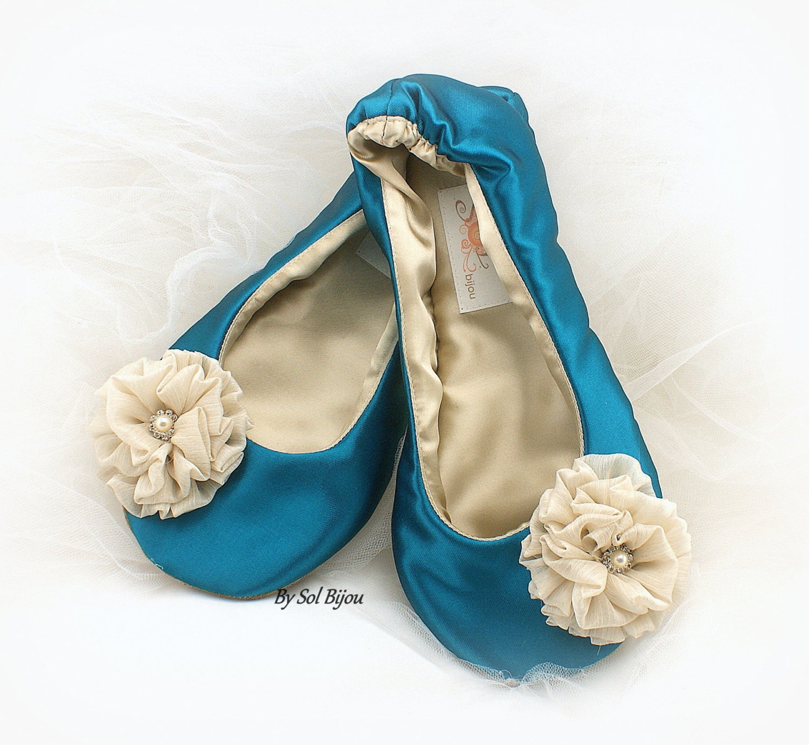 turquoise pointe shoes