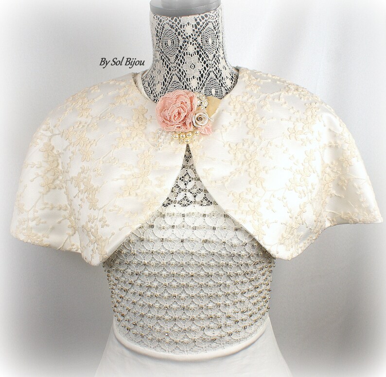ivory wedding cape
