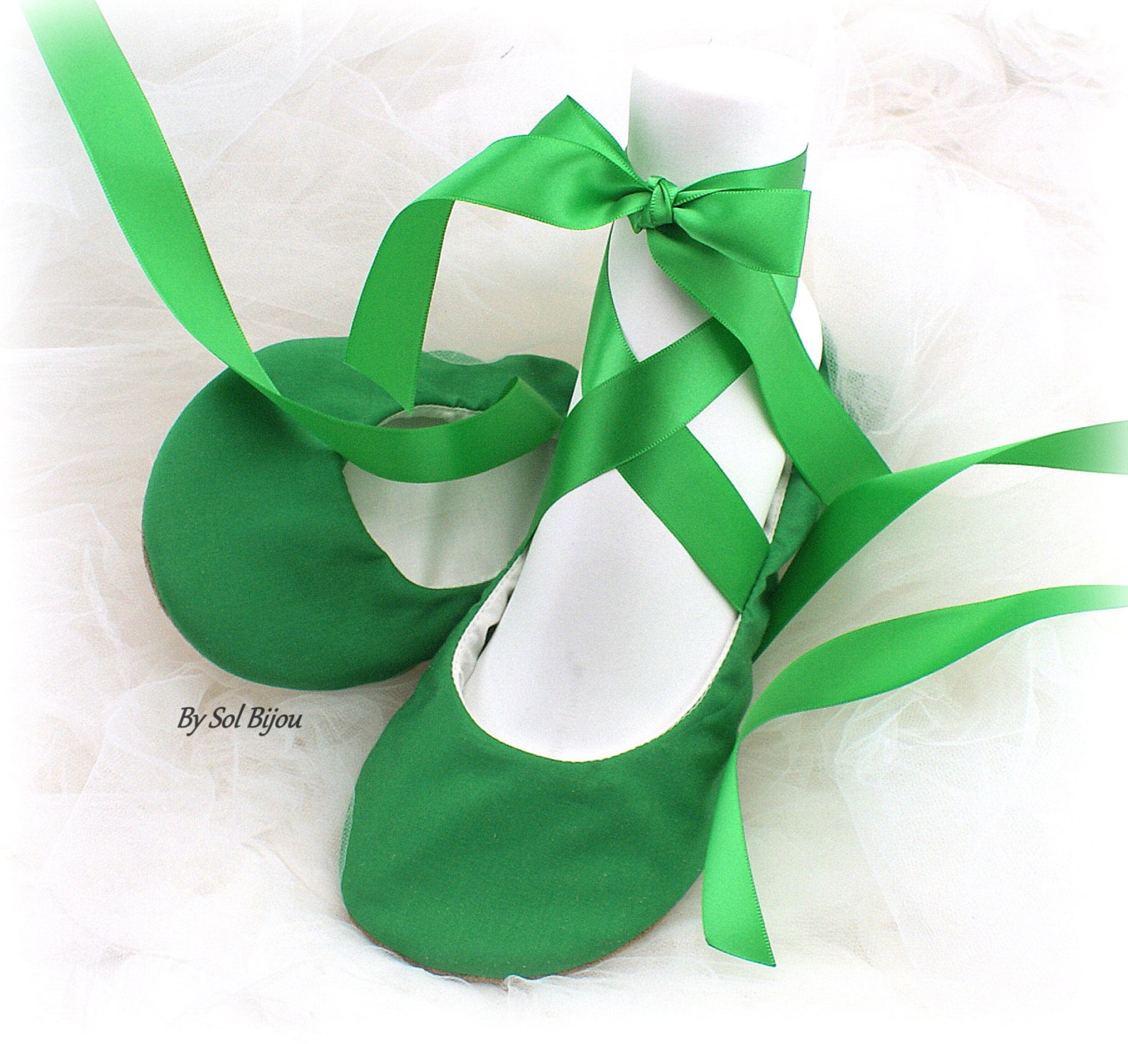 green ballet shoes flats, moss green, green ballet slippers, green wedding flats, irish green flats, lace ballet shoes, custom w