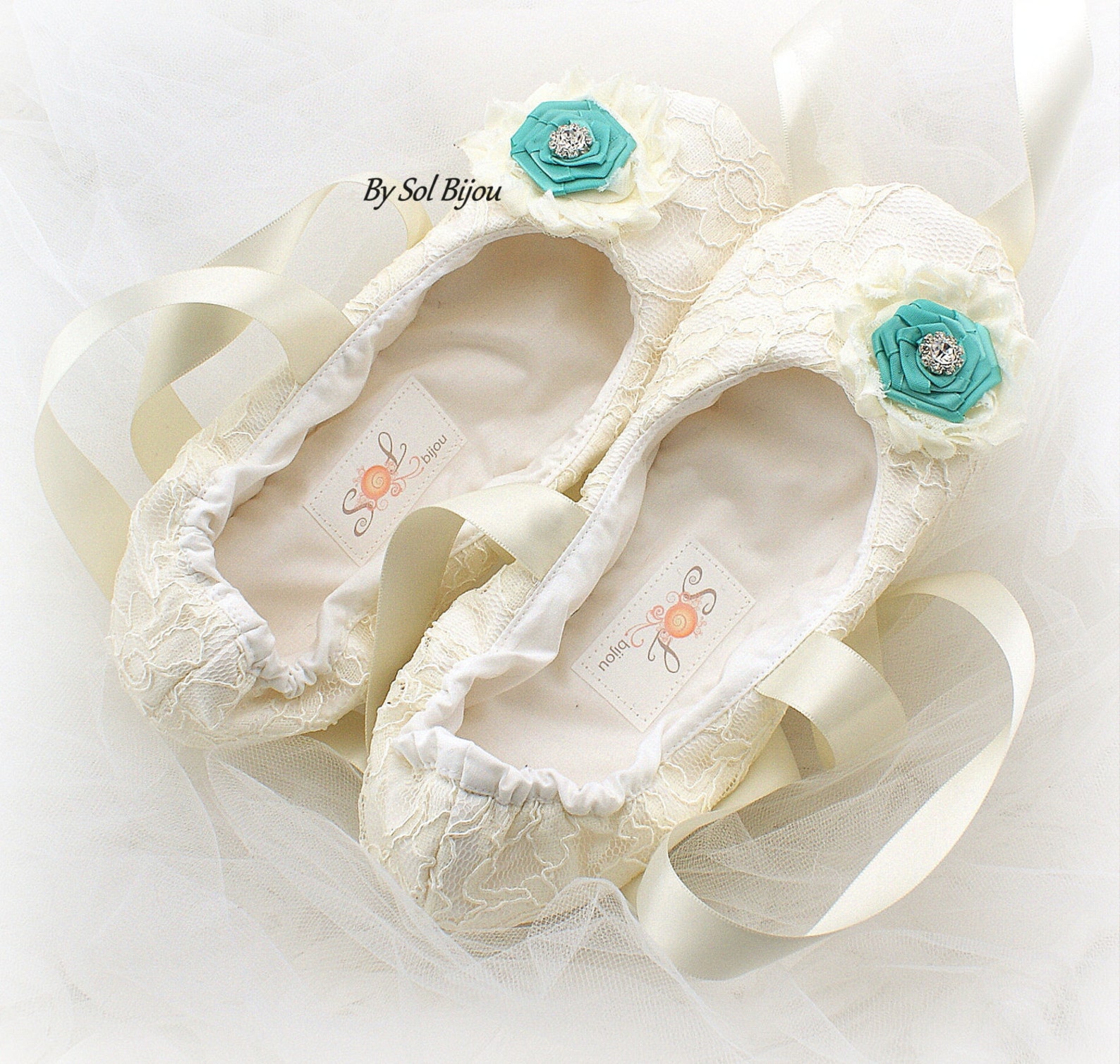 lace ballet flats,ivory and turquoise,aqua blue,ballet slippers,ballet flats,wedding, ballerina slippers,flower girl flats,vinta