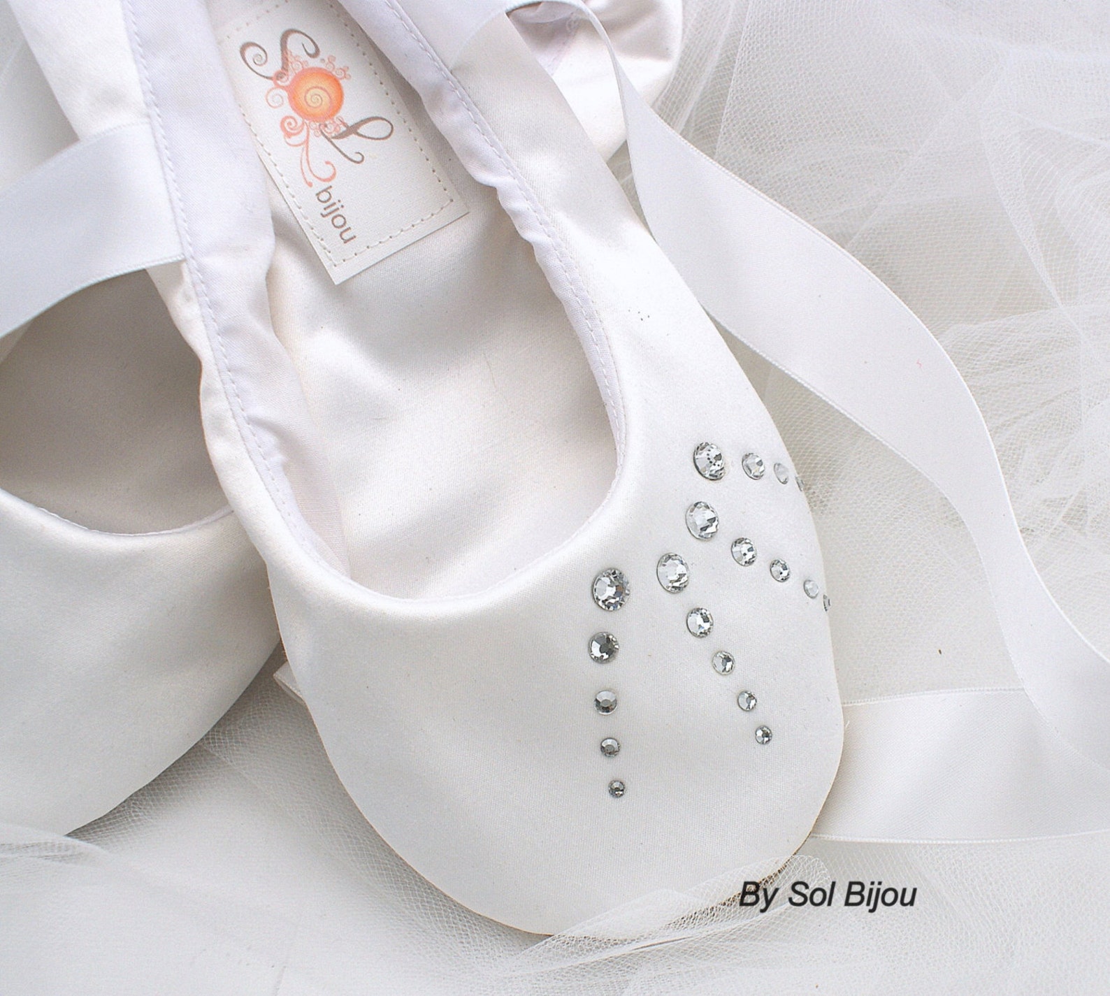 crystal ballet flats, white flats, wedding, shoes, flower girl, first communion, ballerina slippers, shoes, white, satin, crysta