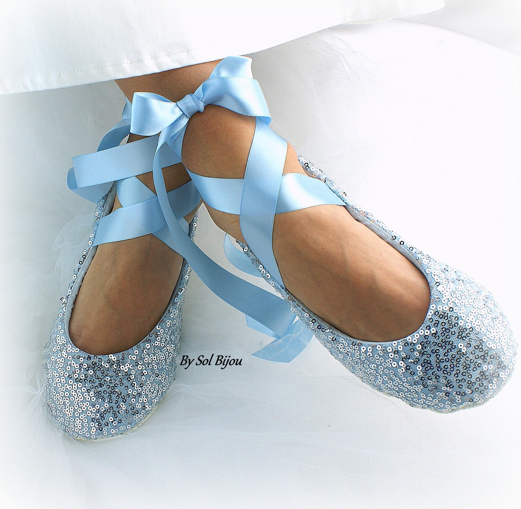 Navy Blue Wedding Ballet Shoes for Brides Sequin Flats with Etsy