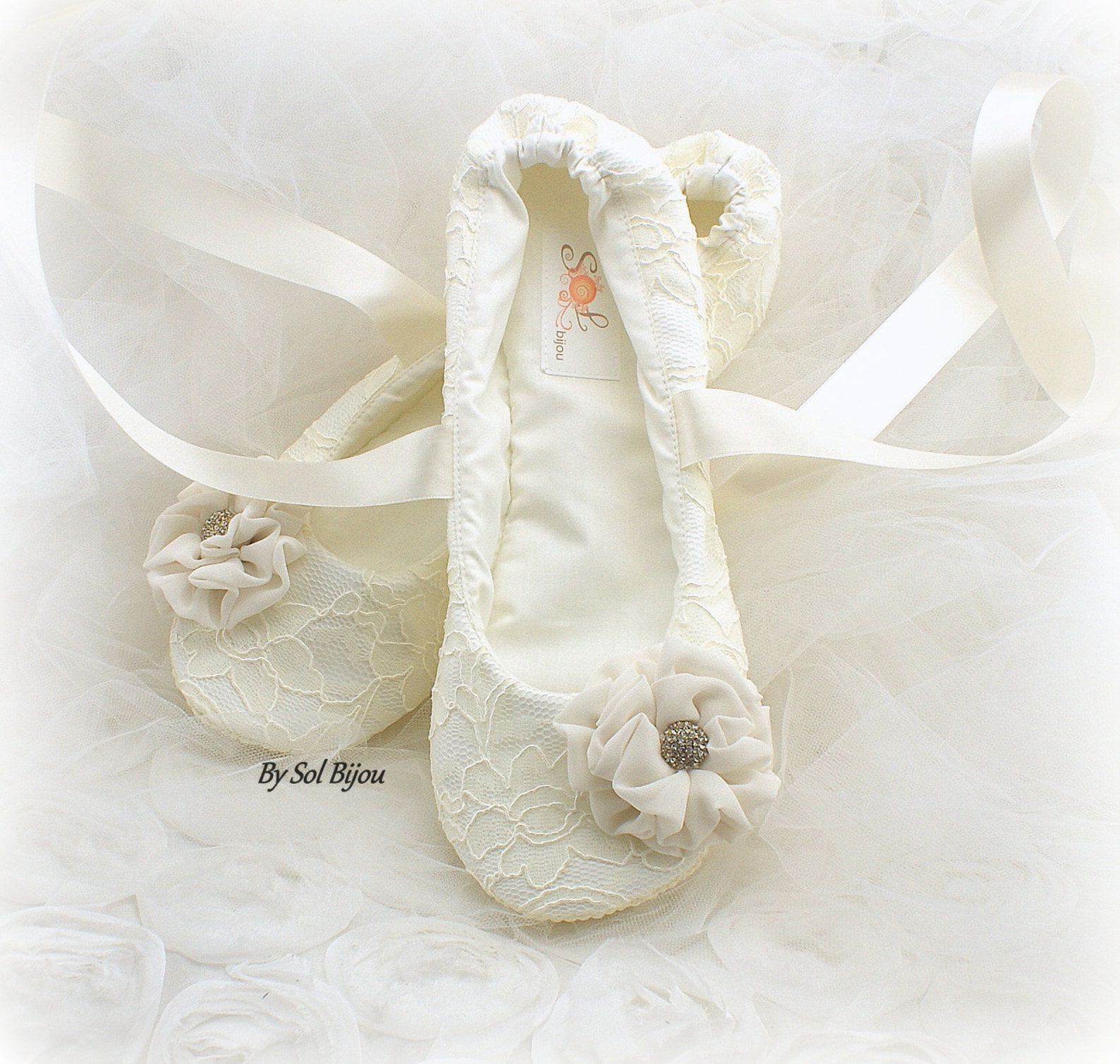 ivory ballet flats wedding flats lace ballet slippers for wedding with flowers