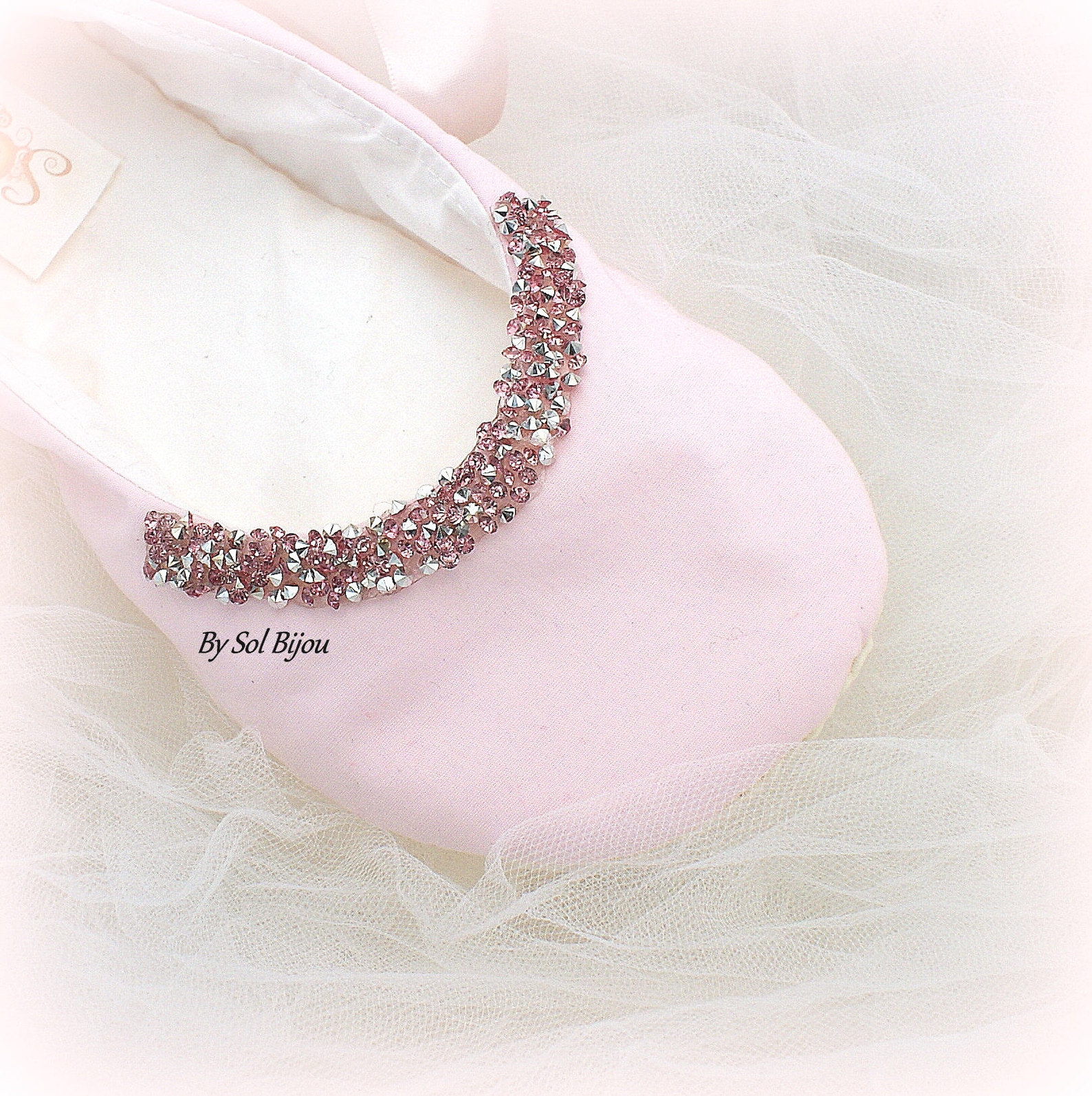pink wedding flats shoes with ribbon for women custom cotton ballet slippers