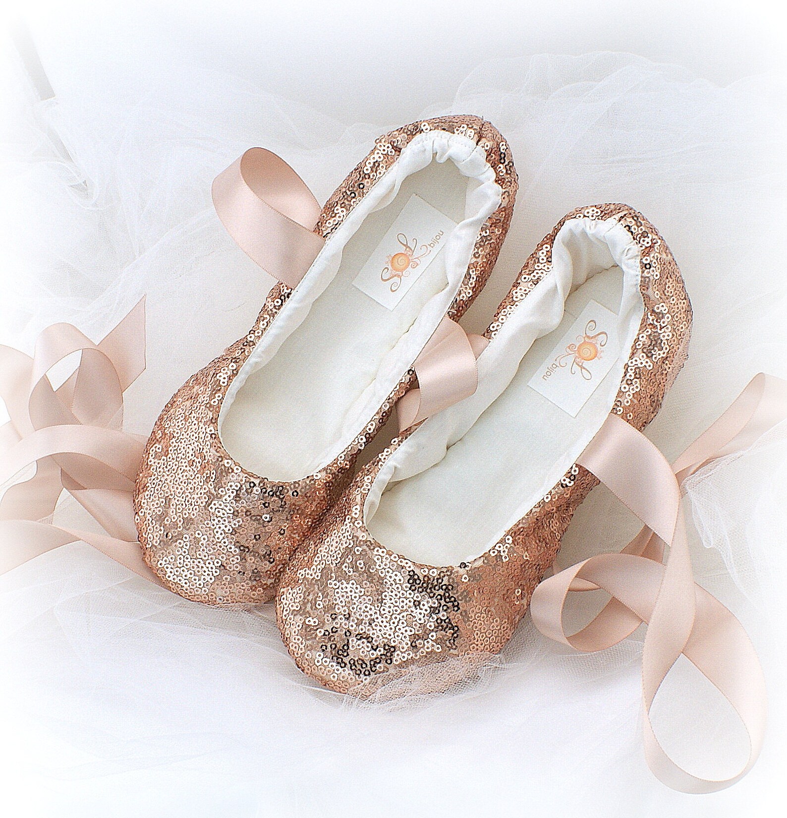rose gold sequin shoes for brides elegant wedding ballet slippers wide fit