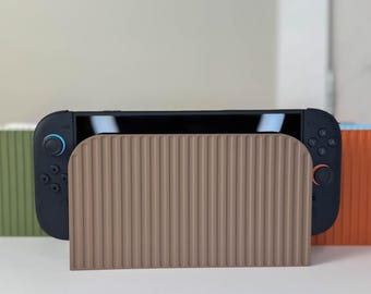 Fluted Switch 2 Dock Cover - Modern Design for Gamers
