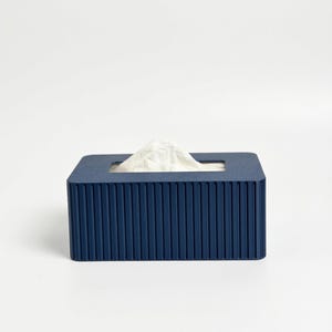 Rectangle Tissue Box Cover - Kleenex Box Cover - Tissue Holder - Modern Home Decor - Fluted Tissue Box Cover - Bathroom Decor