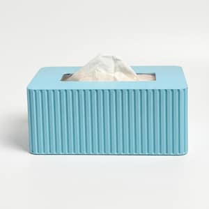 Rectangle Tissue Box Cover - Kleenex Box Cover - Tissue Holder - Modern Home Decor - Fluted Tissue Box Cover - Bathroom Decor