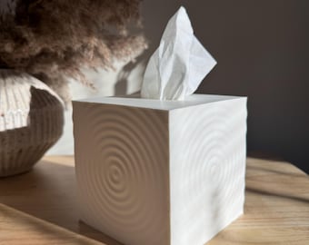 Wave Tissue Box Cover - Kleenex Box Cover - Tissue Holder - Gift Modern Home Decor