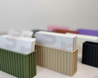 Fluted Business Card Holder - Business Card Display - Business Card Stand - Office Desk Accessories -Minimalist - Desk Organizer - Chic