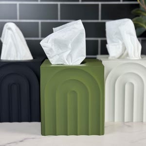 Cute Tissue Box Cover - Kleenex Box Cover - Tissue Holder - Modern Home Decor - Bathroom Decor - Housewarming Gift