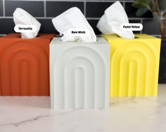 Cute Tissue Box Cover - Kleenex Box Cover - Tissue Holder - Modern Home Decor - Bathroom Decor - Housewarming Gift