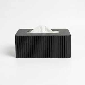 Rectangle Tissue Box Cover - Kleenex Box Cover - Tissue Holder - Modern Home Decor - Fluted Tissue Box Cover - Bathroom Decor