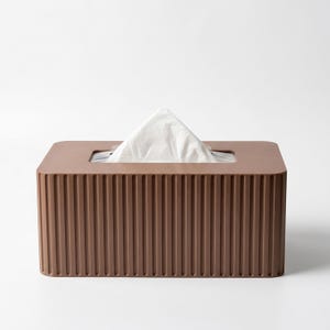 Rectangle Tissue Box Cover - Kleenex Box Cover - Tissue Holder - Modern Home Decor - Fluted Tissue Box Cover - Bathroom Decor