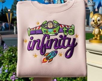 EMBROIDERED To Infinity And Beyond Couple Sweatshirt, Toy Story Buzz And Woody Tee, Disney Couple Shirt, Toy Story Matching, Disney Trip Tee