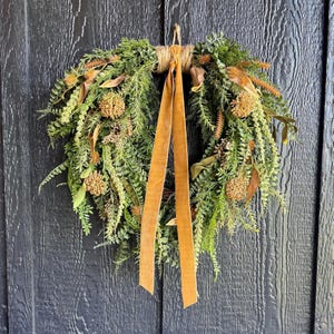 Fall Front Door Wreaths, Cascading Wreath for Doors and Home Decor, Rustic Autumn Style, Unique Artificial Florals, Gifts for Housewarming