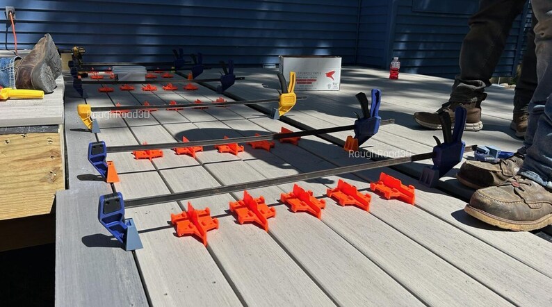 Decking tool clamp adapter for irwin, dewalt & jorgensen bar clamps 2- pack afbeelding 5