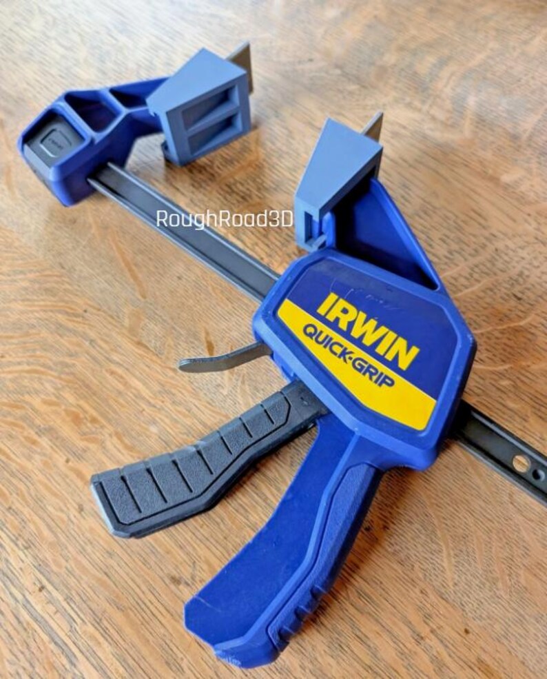 Decking tool clamp adapter for irwin, dewalt & jorgensen bar clamps 2- pack afbeelding 2