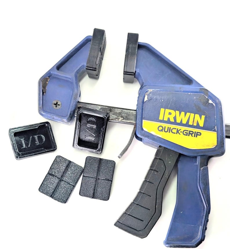 Almohadillas de repuesto Irwin de agarre rápido para mini gatillo/abrazadera de barra de 140 lb (paquete de 6), EE. UU. imagen 1