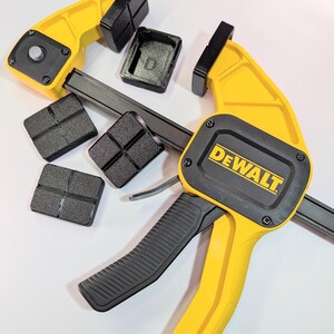 Replacement grip jaw pads for dewalt large 300 lb trigger/bar clamps (pack of 6) usa