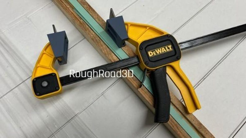 Decking tool clamp adapter for irwin, dewalt & jorgensen bar clamps 2- pack afbeelding 3