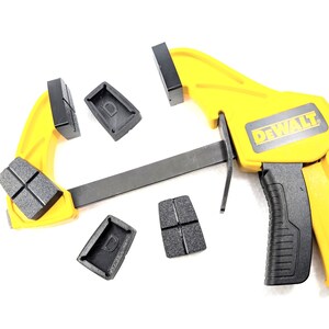 Replacement grip jaw pads for dewalt med 100lb trigger/bar clamps - 6 pack