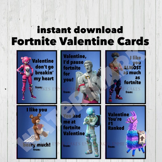 Gamer Valentines Day Cards Vallentine Gift Card - gamer valentine day cards video games love instant download etsy