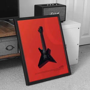 Electro Guitar Trio Wall Art Vol. II: chitarra, amplificatore e plettri - Poster stampati di musica rock