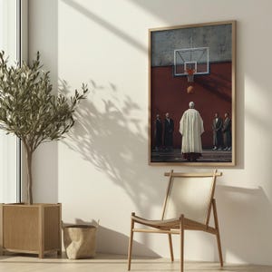 The Holy Shot / Arte murale da basket / Decorazione stampata o stampabile di alta qualità