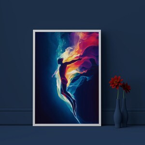 Wings of Light: A Dance with the Universe / Un viaggio verso l'ignoto / Arte murale digitale o stampata