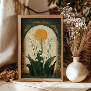 Giglio della valle Sunlit Elegance / Decorazione stampata o stampabile di alta qualità