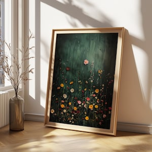 Blooming Serenity: fiori selvatici / decorazioni stampate o stampabili di alta qualità