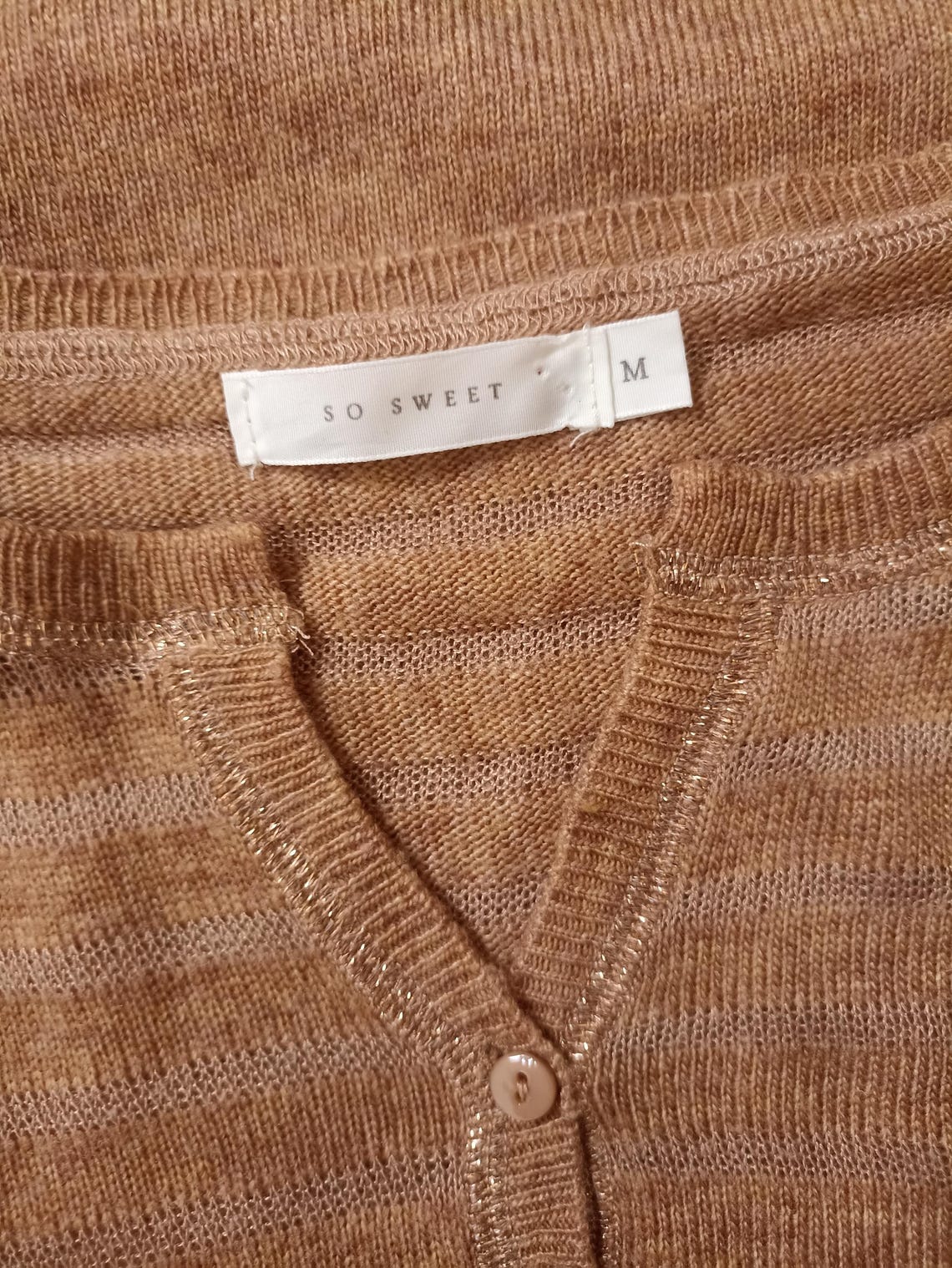 Cashmere and wool blend vintage pullover, size M, foto 3 di 5