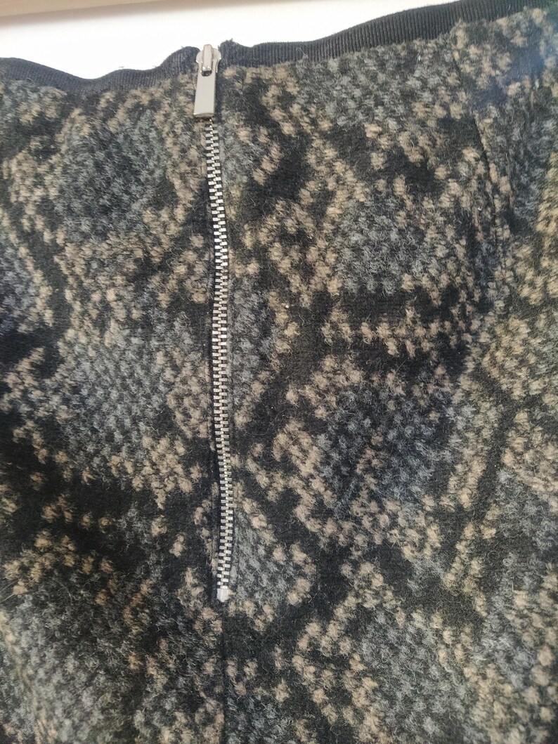 Wool blend python skirt image 5