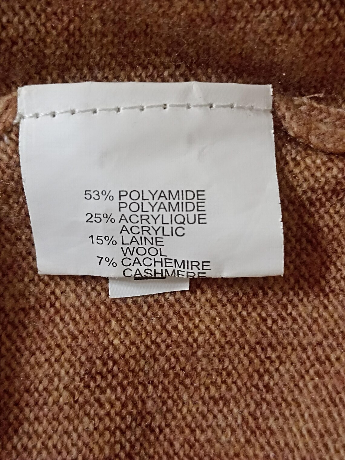 Cashmere and wool blend vintage pullover, size M, foto 2 di 5