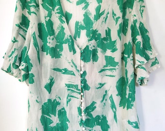 Vintage Bluse aus Seidenmischung