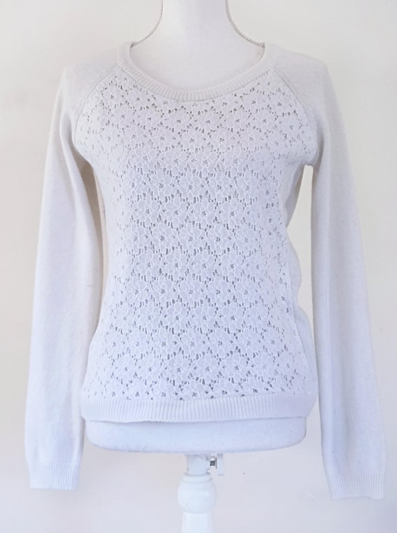 Vintage Patrice Breal angora blend pullover, size S