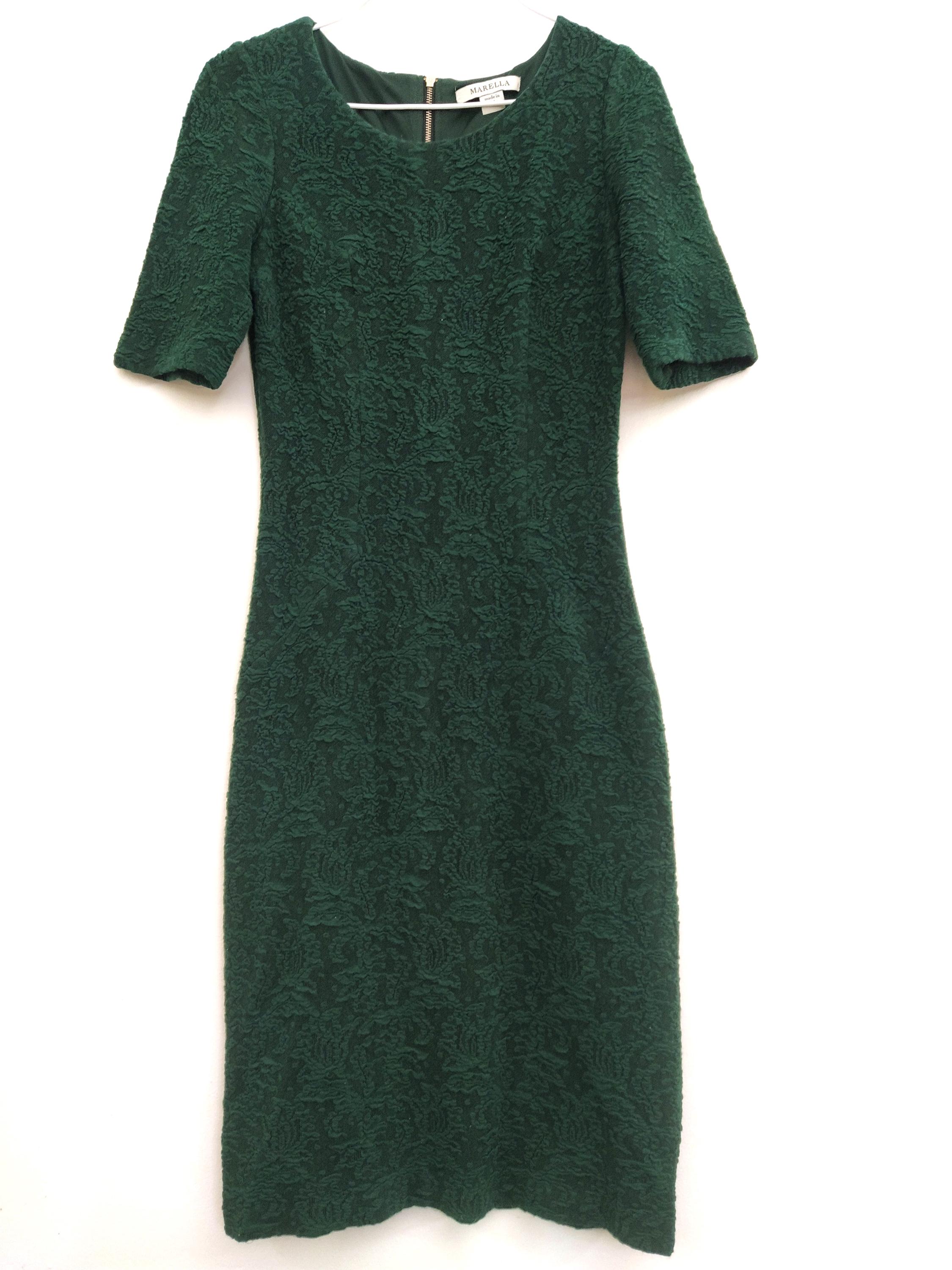 Marella Green Midi Bodycon Dress