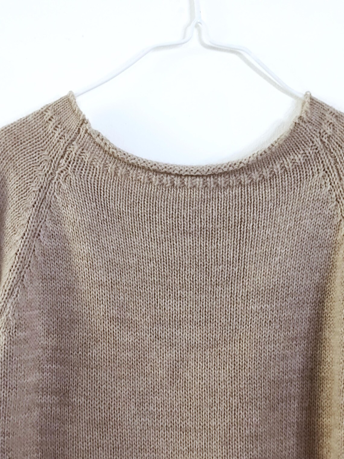 Vintage cappuccino mohair blend sweater, size M, foto 3 di 5