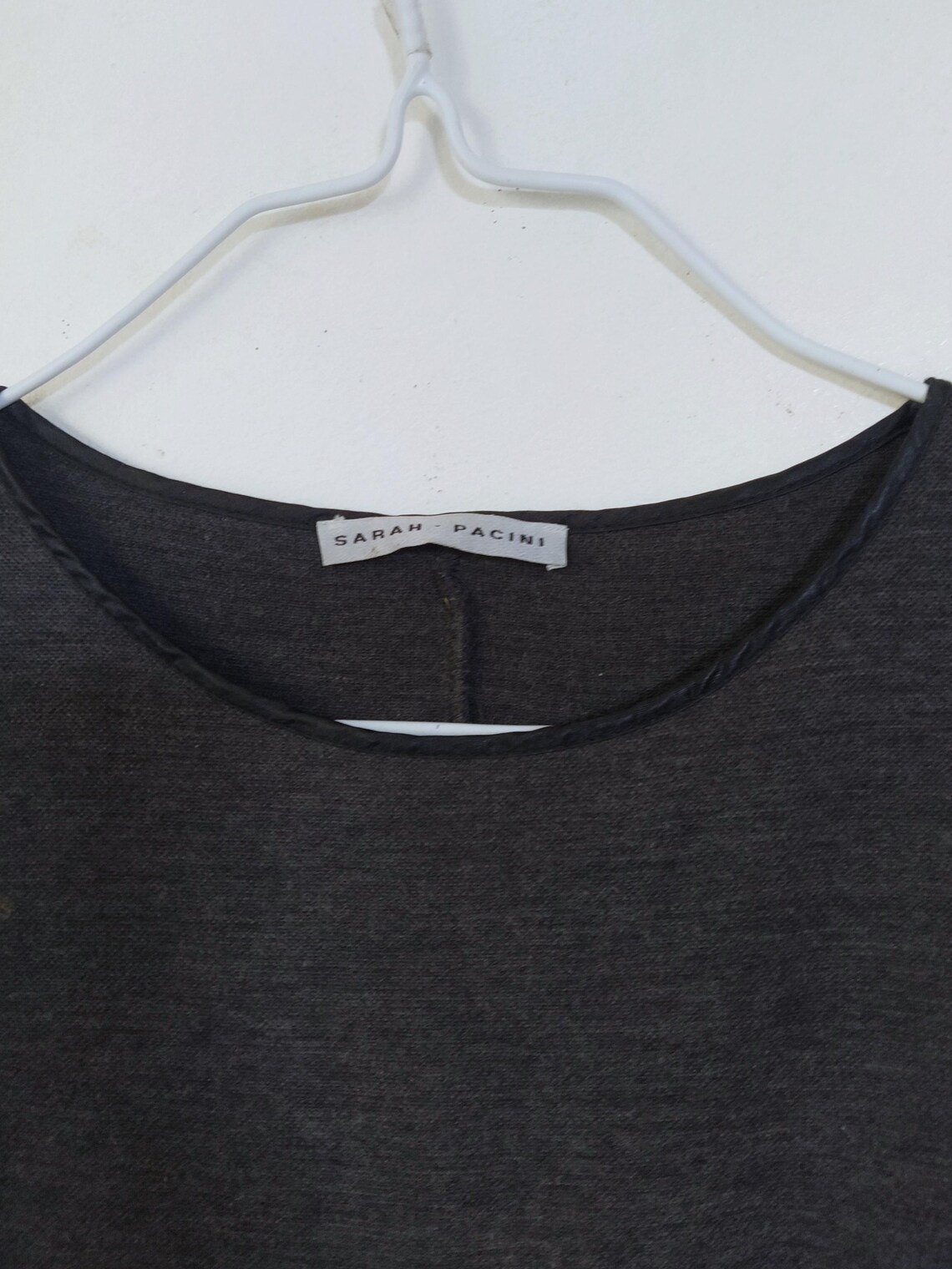 Sheath merino blend vintage dress, foto 2 di 5