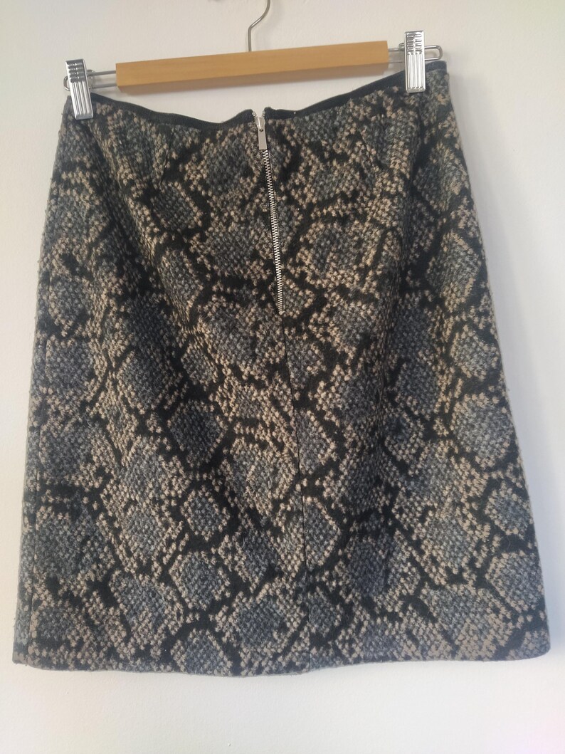 Wool blend python skirt image 4