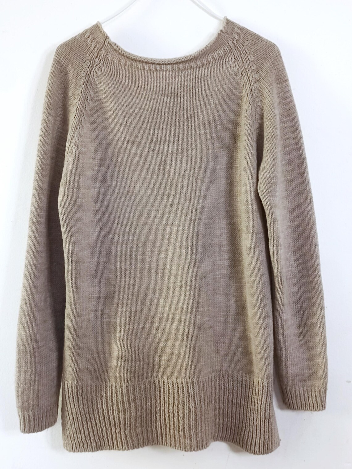 Vintage cappuccino mohair blend sweater, size M, foto 2 di 5