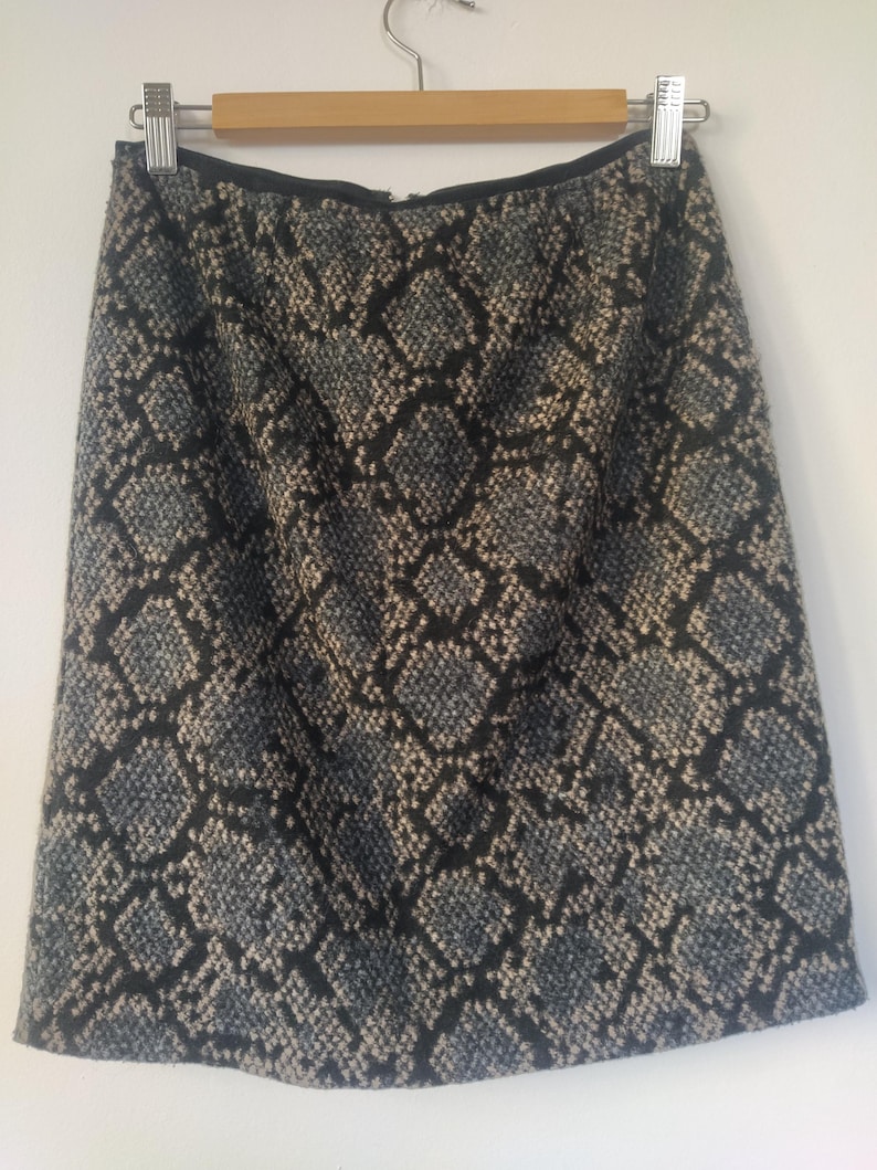 Wool blend python skirt image 1