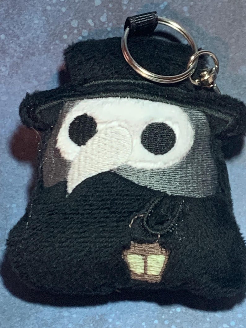 Plague Doctor or Nurse Plush Keychain Charm - Etsy