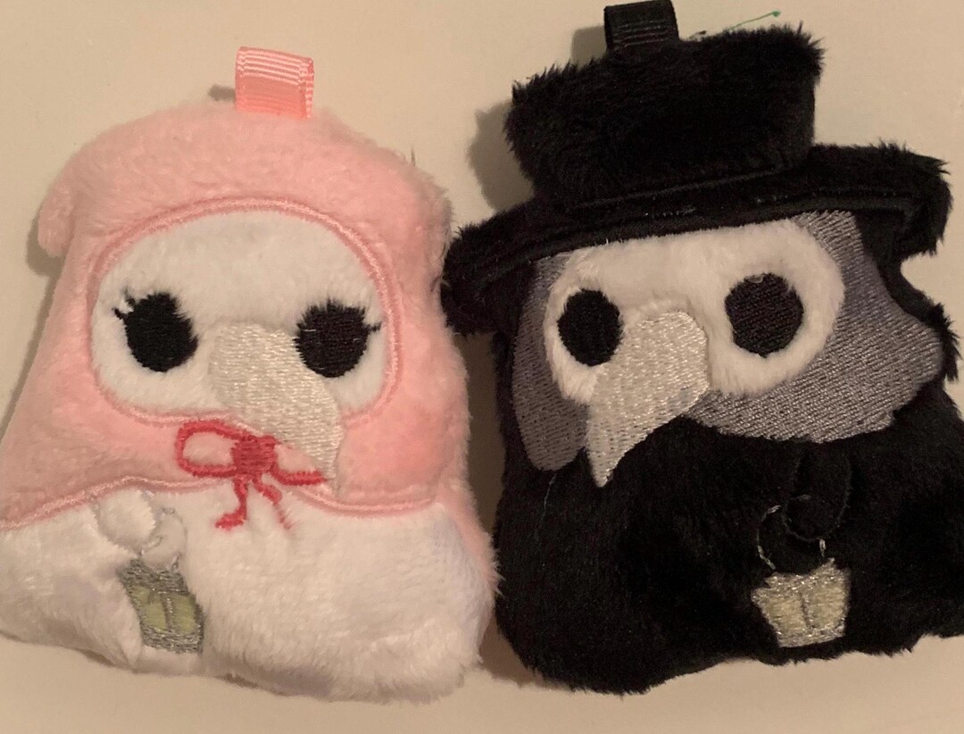 Plague Doctor or Nurse Plush Keychain Charm - Etsy