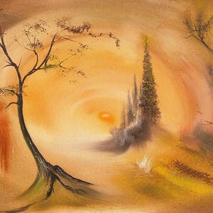 Peinture à l'huile originale - Toile sans cadre - 30 x 40 cm - PIPE DREAM - Une seule production