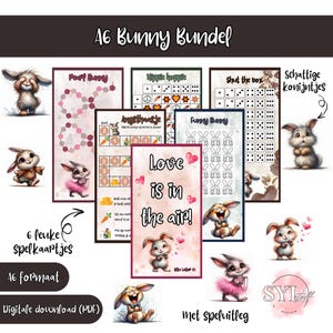 Digital Download, A6 Cashstuffing Bundle Bunny