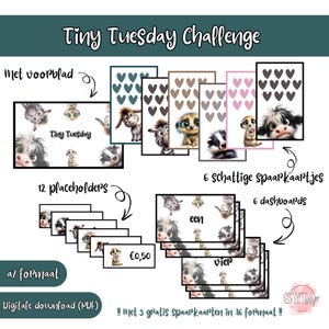 Digital download, A7 Tiny Tuesday Challenge cute animals