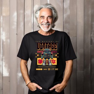 Camiseta clásica unisex Retro Robotics Revival: un regalo geek chic de inspiración vintage para entusiastas de la tecnología.